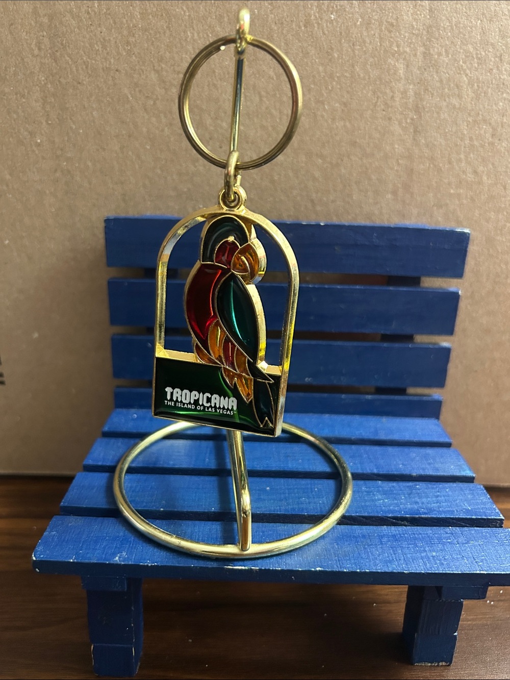 Tropicana Las Vegas Parrot keychain